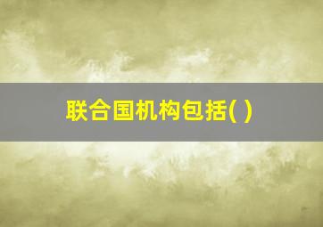 联合国机构包括( )